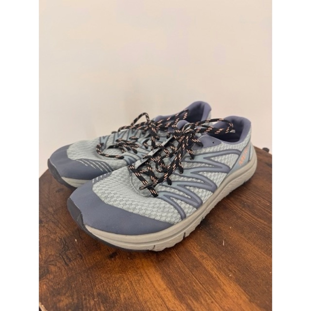 Merrell Womens Blue Overhaul Lace Up Shoes Sneakers Size 9 Trail Running Hiking